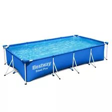 Bestway Steel Pro 13ft x 32 Inch Above Ground Swimming Pool, Blue (Used)