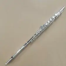 Yamaha Flute 16 Closed Hole E key C Nickel Plating Good Sound