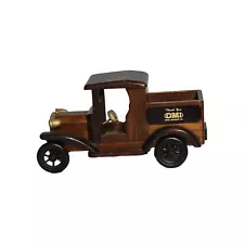 Vtg Old Model Wooden Car Hand Crafted Classic 1911 Truck Diesel Machinery Inc.