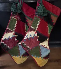 Festive Quilt Christmas Stockings