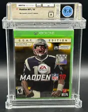 Madden NFL 18 G.O.A.T. Edition Microsoft Xbox Sealed New WATA 9.6 A Graded CGC