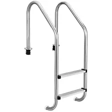 Stainless Steel Dock Ladder 2 Steps Removable Boat Ladder 385 lbs Load Capacity