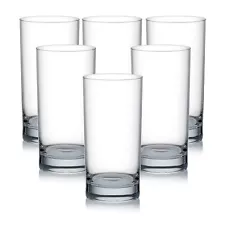 Highball Glass [Set of 6] Drinking Glasses for Water, Juice, Beer Coctails 10oz