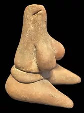 ANCIENT TEL HALAF TERRACOTTA STEATOPYGOUS FERTILITY MOTHER GOD IDOL CA 5000 BCE