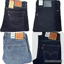 New Levis 511 Mens Denim Jeans SLIM Fit Leg Bottom Pants Black,Indigo All Sizes