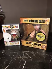 FUNKO POP 2014 SDCC WALKING DEAD HEADLESS HERSHEL GREENE 153 & Daryl Dixon 2013