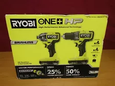 New ListingRyobi PBLCK01K ONE+ HP 18V Cordless Compact 1/2" Drill/Driver Kit **Brand New**