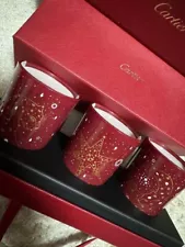 Cartier Aroma Candle Set of 3 with Box Not for Sale Novelty From Japan