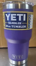 New ListingYETI Rambler 30oz Stainless Steel Vacuum Insulated Tumbler NEW! COLOR PURPLE!