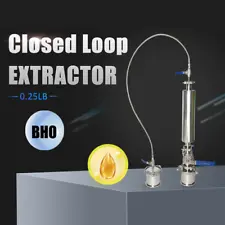 1/4 LB 120G Closed Loop Extractor Essential Oil Hemispheric Dewaxing 1.5x18" US