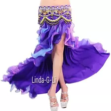 Professional New Belly Dance Costume Waves skirt Shipping From Inside USA 1/2