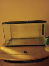 10 Gallon Glass Aquarium Breeder Tank Aquatic Pets Transparent Feeding Rectangle