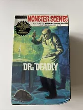 MONSTER SCENES AURORA - DR DEADLY - UNOPENED!! - 1970’S - MODEL KIT AURORA