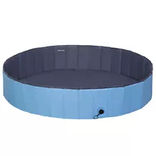 63'' Dog Pool Portable PVC Swimming Pool for Large Dog & Kids Outdoor Blue