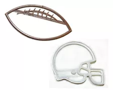 FOOTBALL AND HELMET TEAM SPORT ATHLETICS GAME DAY SET 2 COOKIE CUTTER USA PR1540