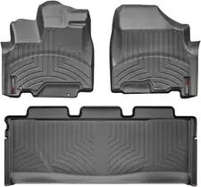 Custom Fit Floorliner for Honda Odyssey - 1St & 2Nd Row (Black)