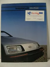 1985 Ford Lincoln Mercury Merkur XR4Ti Car Dealer Sales Brochure Catalog