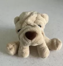 Animal Alley Shar Pei Wrinkle Puppy Dog Plush Stuffed Animal Brown 2000 CUTE!