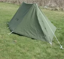 Old Era “Button Up” Shelter Half-complete tent with both halves and accessories