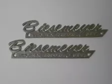 Biesemeyer Boats emblem name plate v-drive jet boat 2 each new casting