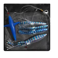 Daisy Chain Fishing Squid Trolling Lures Mahi Tuna Big Game Baits