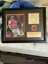 Limited Edition Michael Jordan # Frame 1/20 Red Floor Piece Memorabilia