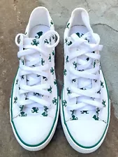 Notre Dame Fighting Irish M 9.5 W 11 Row One Oxford Canvas Lace Up Mascot Shoes