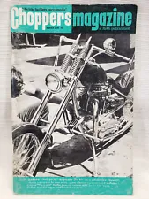 March 1970 CHOPPERS MAGAZINE Vintage Custom LAST ISSUE Chopper Motorcycle ~ROTH~