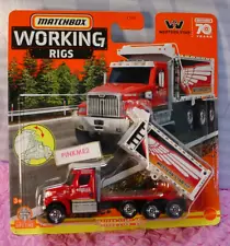 2023 Matchbox Working Rigs WESTERN STAR 49 ð¥red dump truck ;; "DAN'S HAULER"