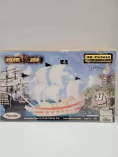 139 Piece 3-D Puzzled Pirate Ship Wooden Wood Craft Construction Kit Age 9+ NEW