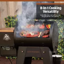 Pit Boss Pellet Grill and Smoker Outdoor Wood Fired BBQ Lexington Onyx Series