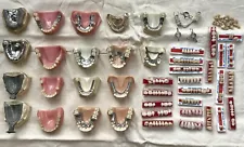 Vintage Fake Teeth Dentist False Denture Molds 18+ Lot (Not Intended For Use)