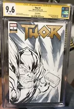 Original THOR #1 Marvel Signed Khary Randolph Comic ART Sketch ARTWORK CGC 9.6