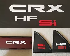 1988-1991 Honda CRX Raised Letters Kit SI HF emblem badge logo hatch tail 89 90