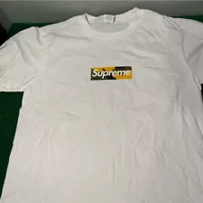 Supreme Brooklyn Box Logo FW17 White T-shirt Sz Large (Excellent Used Condition)