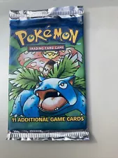 Factory Sealed 1999 WOTC Pokemon TCG Base Card Set Booster Pack