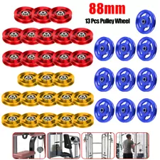 13/26Pc 88MM Universal Aluminum Bearing Pulley Wheel Cable Gym Fitness Equipment