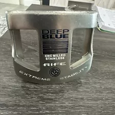 Rife Deep Blue Golf Putter 34" CNC Milled Stainless Extreme Stability RH