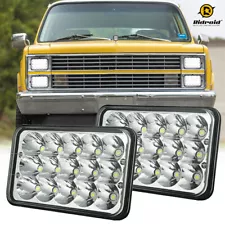 2PCS 4X6" LED Headlights Hi Lo Beam for Chevrolet K5 Blazer C10 C20 Truck Camaro