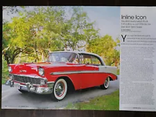 1956 Chevrolet Chevy Bel Air 4-Page Original Color Article - 222