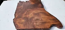 Old Growth Redwood root live edge slab w/burned edges (some faux edge)