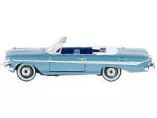 1961 Chevrolet Impala Convertible Jewel Blue Metallic and White with Blue