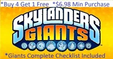 *Buy 4=1Free Skylanders Giants Complete UR Set w Checklist*$6.98 Minimumð¾