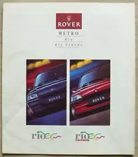 ROVER METRO RIO & RIO GRANDE Car Sales Brochure For 1994 #4478