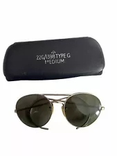 R.A.F. VINTAGE SUNGLASSES IN MILITARY CASE TYPE G 22G/ 1398