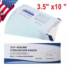 200 Self Sterilization Pouches Pouch Autoclave,Sterilizer Bag Dental Tattoo Nail