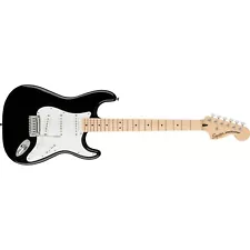 Fender Squier Affinity Stratocaster Guitar, Maple Fingerboard, Black