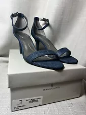 NIB Size 11 Bandolino Denim Blue Heels Dress Shoes