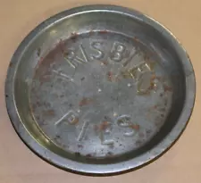 VINTAGE Frisbie's Pie Tin Plate Original Frisbee 6 Hole 9 3/4"