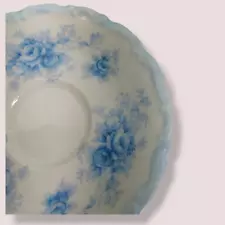 Royal Albert Bone China 5" Saucer for Demitasse Cup Tiffany Blue Roses Retired